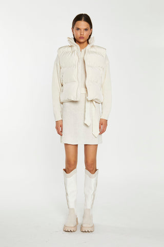 Cream Puffer Gilet