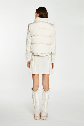 Cream Puffer Gilet