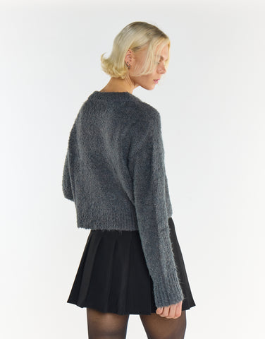 Dark-Grey Crew-Neck Jumper