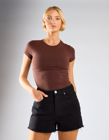 Black High Waisted Shorts