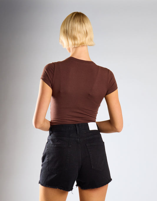 Black High Waisted Shorts