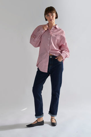 Dark-Indigo Straight-Leg Jeans