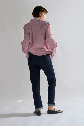 Dark-Indigo Straight-Leg Jeans