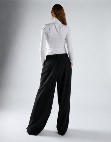 Black Wide-Leg Trousers