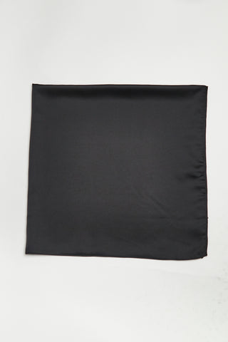 Black Satin Headscarf