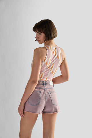 Glamorous Retro Geo High Neck Bodysuit