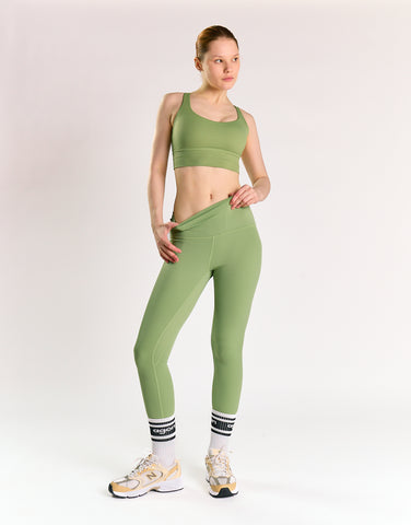 Fern Green High Waisted Gym Leggings