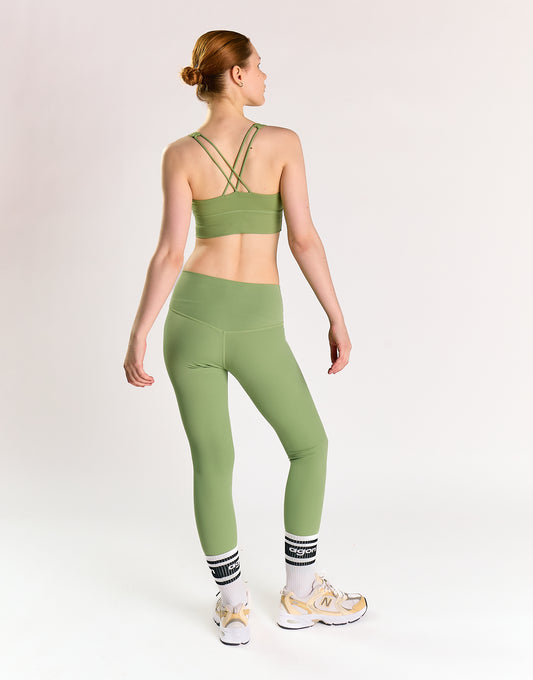 Fern Green High Waisted Gym Leggings