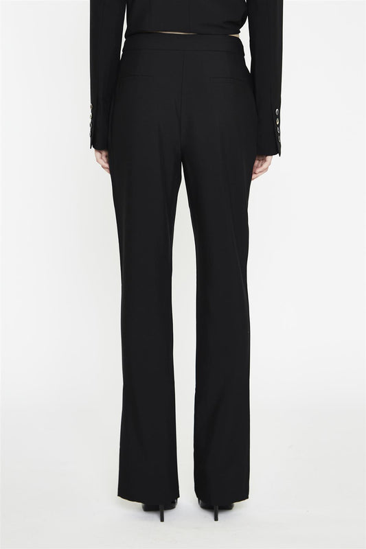 Black Straight Leg Trousers