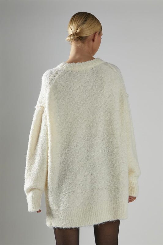 Cream Oversized-Jumper
