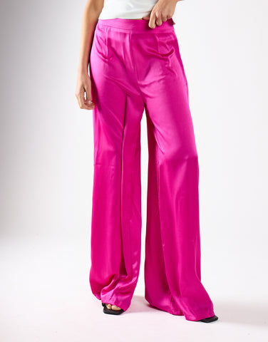 Glamorous Modest Satin Trouser Fuchsia
