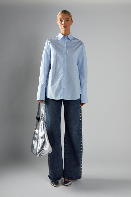 Oversized Shirt - Light Blue
