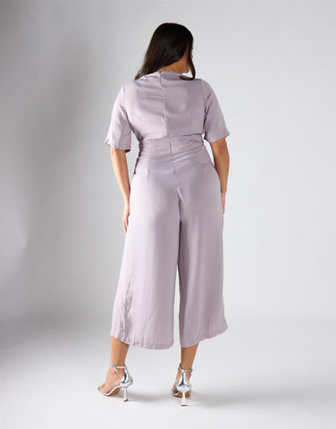 Glamorous Curve Grey Culotte-Jumpsuit