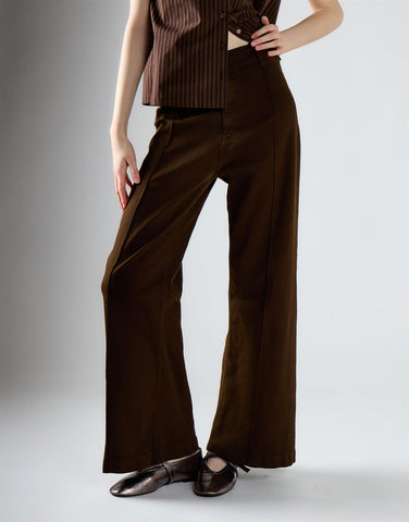 Mid Brown High Waisted Jeans