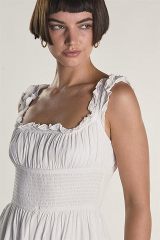 Elasticated Waistband Square Neck Playsuit