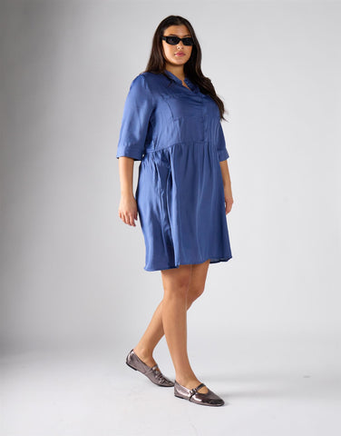 Glamorous Curve Blue Mini Dress