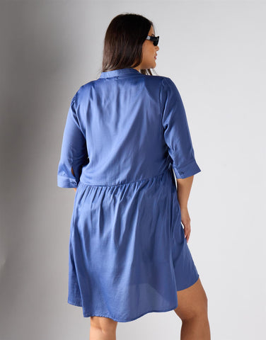 Glamorous Curve Blue Mini Dress