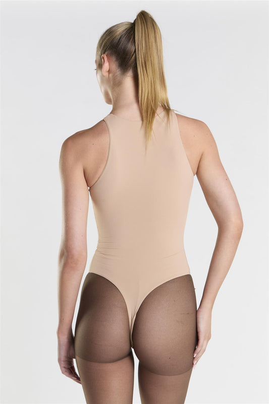 Racerback Bodysuit - Beige