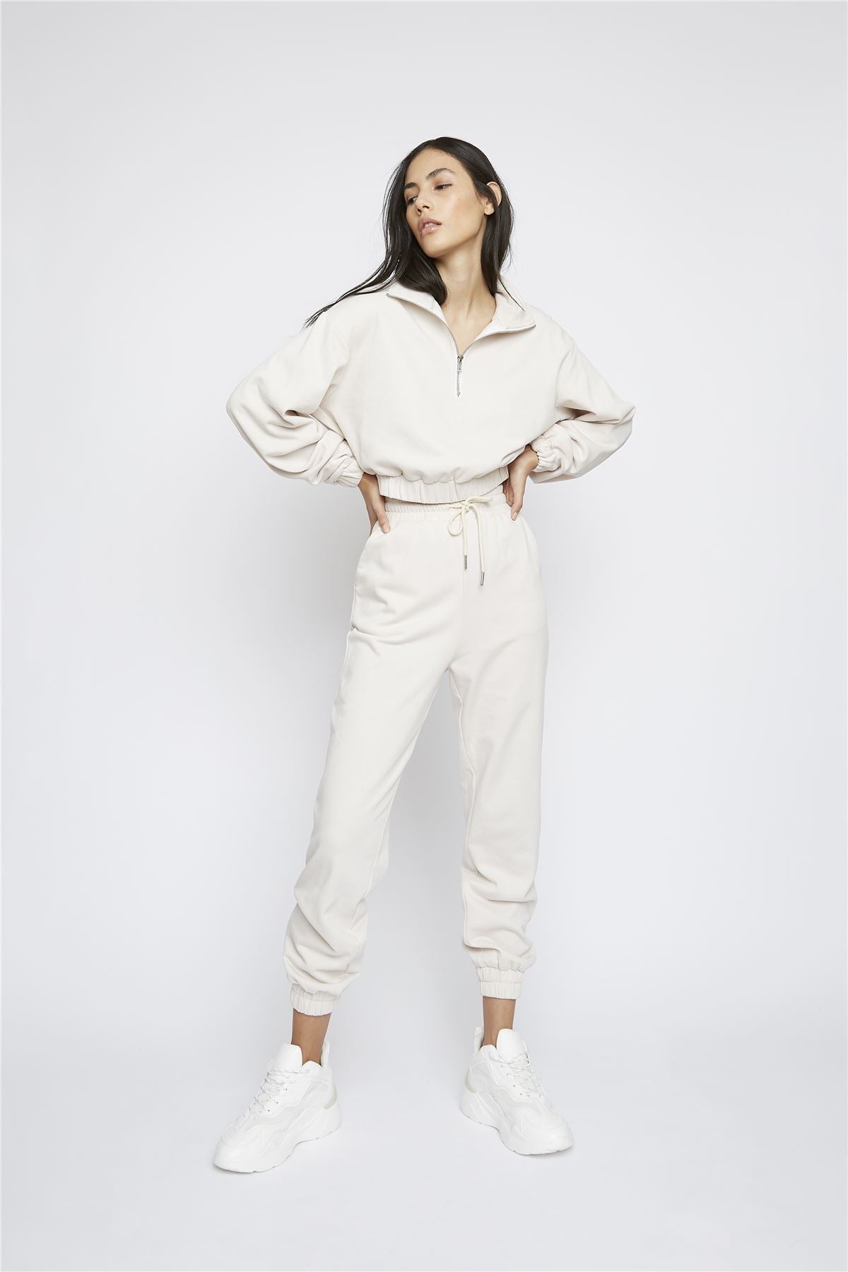 Stone Quarter Zip Sweatshirt