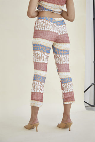 Desert-Landscape High-Waisted Crop-Leggings
