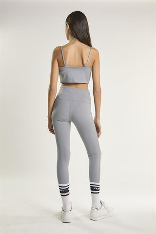 Light Grey Seamless-Full-Length Leggings