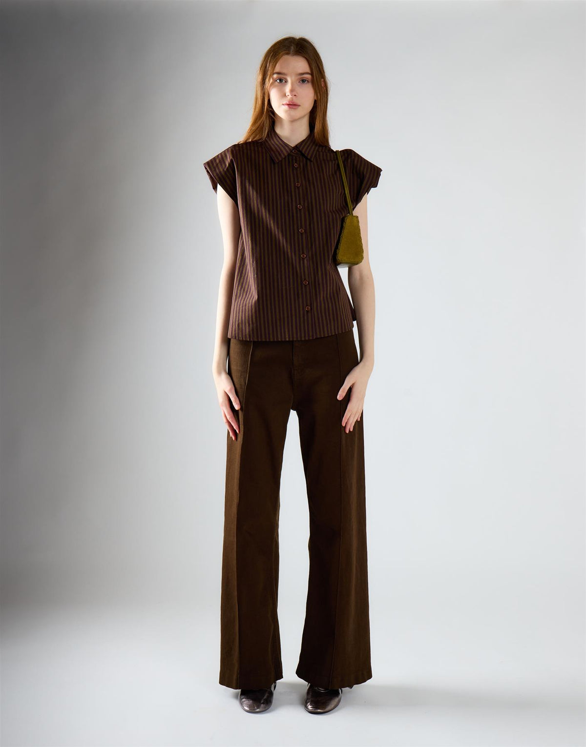 Mid Brown High Waisted Jeans