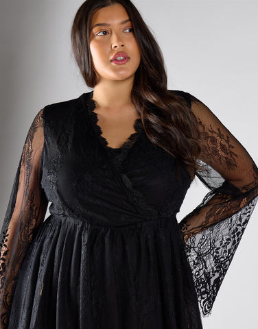 Glamorous Curve Black  Maxi Dress
