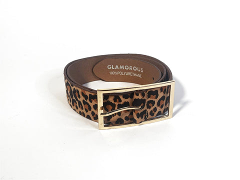 Leopard Buckled Belt