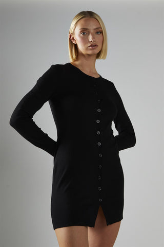 Black Longline Cardigan