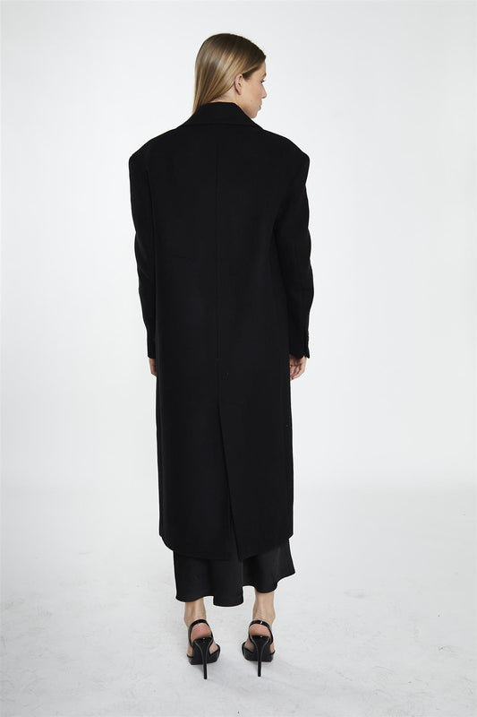 Classic Longline Coat - Black