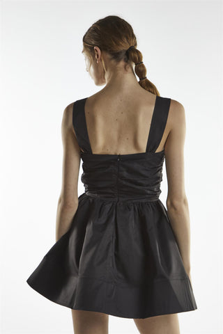 Black Diamante Buckle Mini-Dress