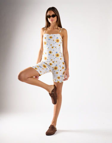 Sunflower Rib Bodycon Playsuit