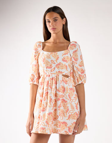 Glamorous Tie-Back Babydoll Mini Dress