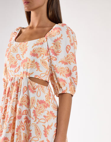 Glamorous Tie-Back Babydoll Mini Dress