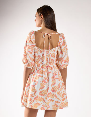Glamorous Tie-Back Babydoll Mini Dress
