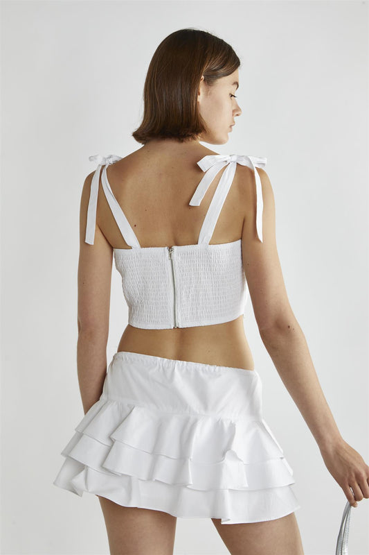 White Tutu Mini-Skirt