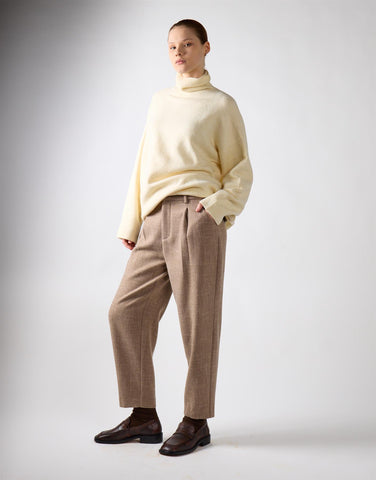 Stone Textured Tailored Fit Trousers