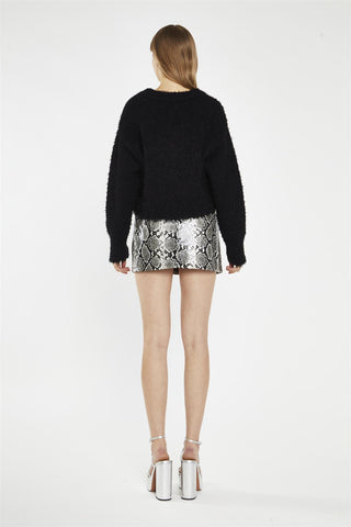 Snake PU Skirt
