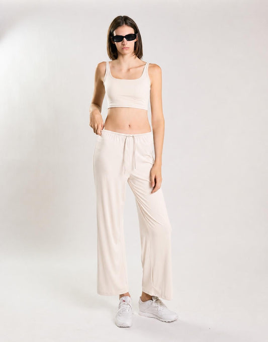 Agon Women's Cream Lightweight Trousers