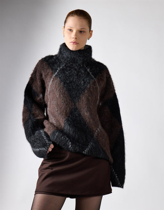 Deepest Brown Mini Skirt