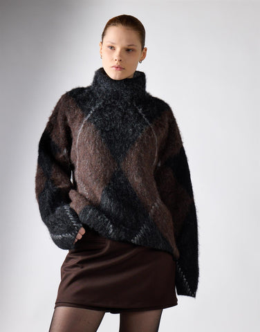 Deepest Brown Mini Skirt