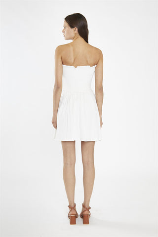 Off-White Smocked Mini-Dress