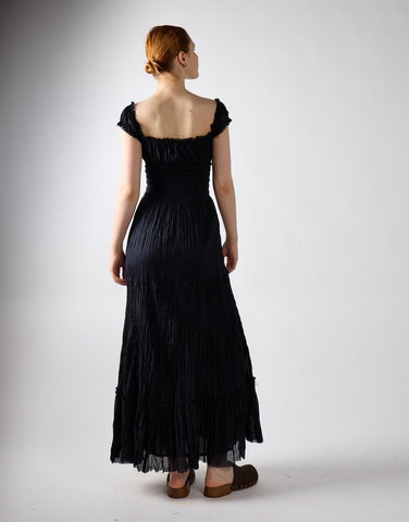 Black Tiered Maxi Dress