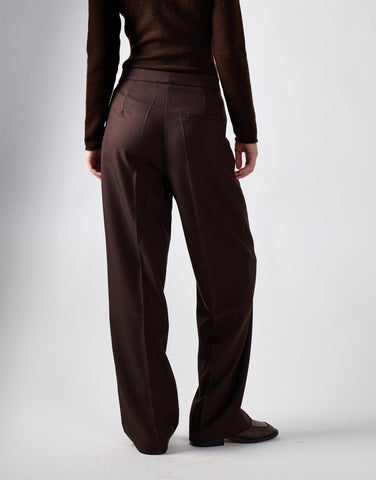 Deepest Brown Tailored Fit Trousers