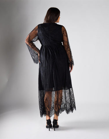 Glamorous Curve Black  Maxi Dress