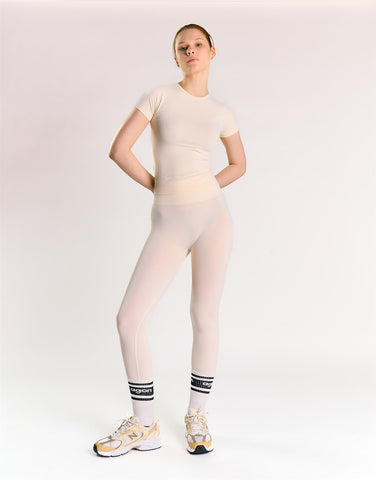 Agon White Activewear Top