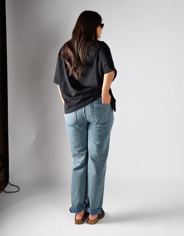 Glamorous Curve New Grey Denim Regular Ripped Jeans