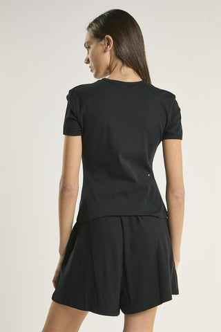 Black-Round-Neck-Top