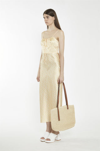 Sleeveless Slip Midi Dress - Amber Ditsy Folk