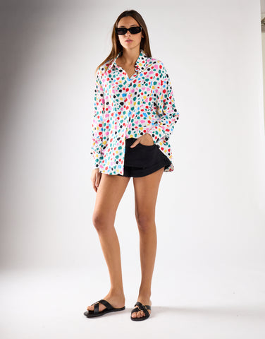 Abstract Spot Long Sleeve Shirt